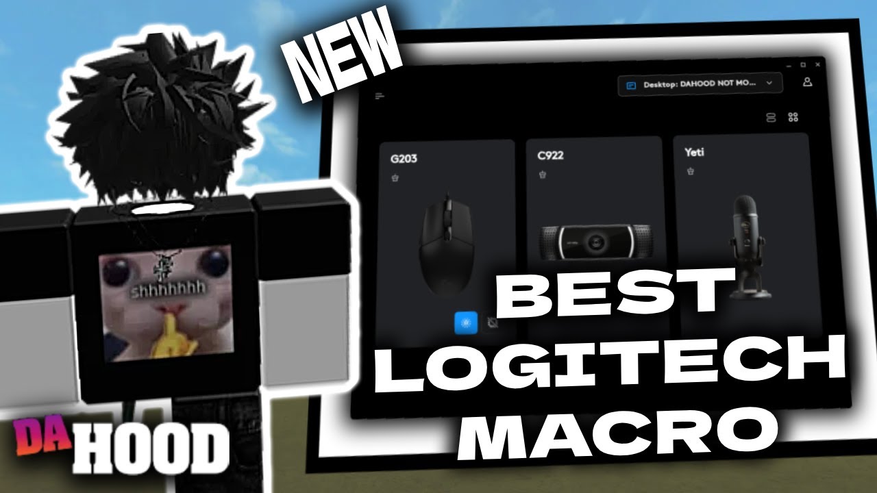 *BEST* Da Hood Logitech MACRO Settings! 2025 (Smooth + FAST💨)