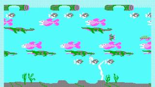 PC Booter Game: Frogger II: ThreeeDeep! (1984 Sega Enterprises, Inc.)