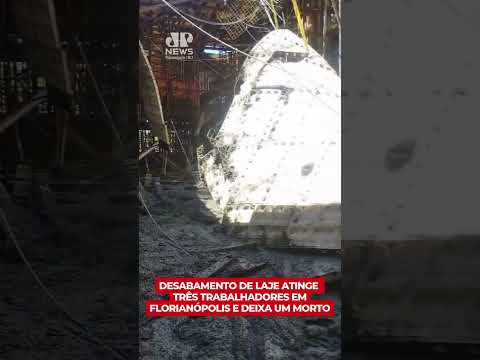 Desabamento de laje atinge três trabalhadores em Florianópolis e deixa um morto
