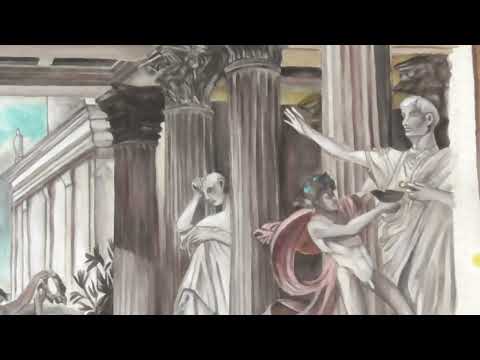 D’après Thomas Couture Romans of the decadence 97 sur 63 cm acrylique