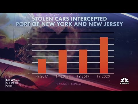 Stolen cars found in shipping containers at the Port...