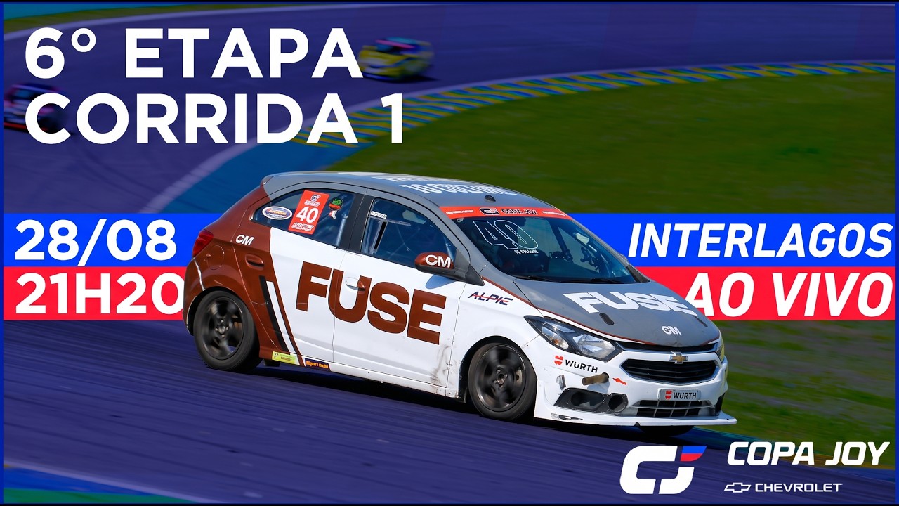🔴 AO VIVO | Copa Joy Chevrolet em INTERLAGOS - 6ª Etapa | Corrida 1