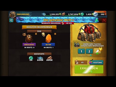 Dragons Aufstieg von Berk Muffel mit 4 Taschen suchen