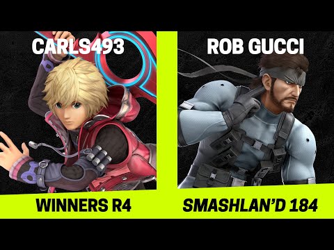 SmashLAN'd 184 Winners R4 - Carls493 (Shulk) vs Rob Gucci (Snake) - SSBU Tournament