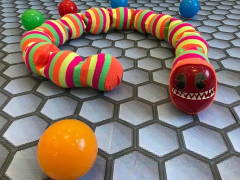 Slither.io. Monster Worm out of sock. DIY