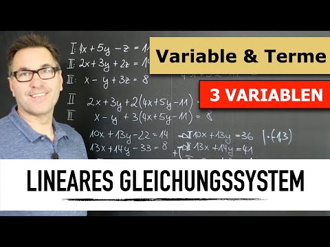 System of linear equations with 3 variables | LGS | Substitution | Addition method |