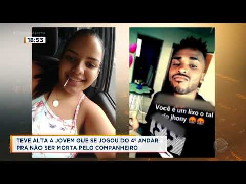 Teve alta a jovem que se jogou do 4º andar pra não ser morta pelo companheiro