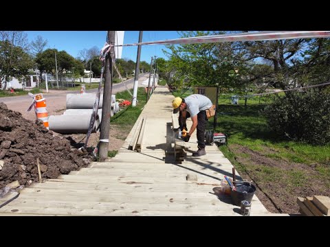 Obras de mejoramiento en el Sendero Educativo José Pedro Varela de Los Cerrillos
