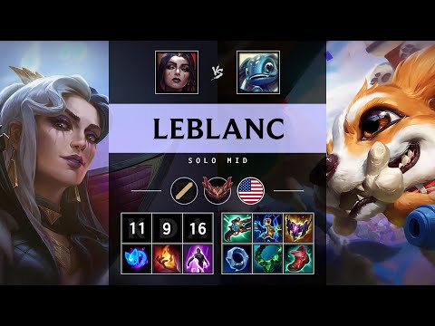LeBlanc Mid vs Fizz - NA Grandmaster Patch 25.11