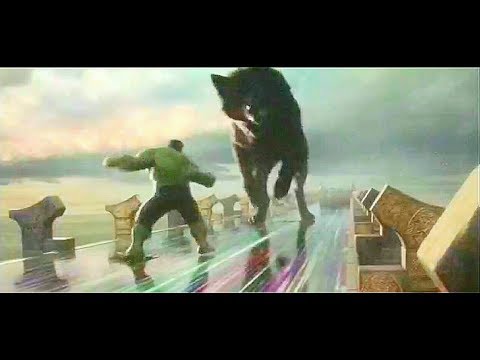 Thor Ragnarok - Hulk Vs Fenrir (wolf) 1/2 in HD