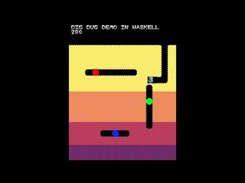 [Incomplete] Haskell/C/SDL Dig Dug Demo