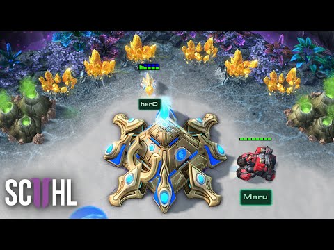 herO's HIDDEN GOLD BASE vs. Maru - Starcraft 2