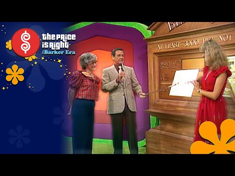 Bob Barker Uses His Plinko Stick and Math to Explain the BLANK CHECK Game - The Price Is Right 1983