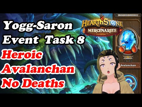 Yogg-Saron Event Task 8: Heroic Avalanchan All Mercs Alive | Mountain Rescue Hearthstone Mercenaries
