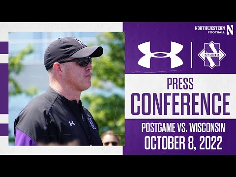 Northwestern Football - Wisconsin - Postgame Press Conference (10/8/22)