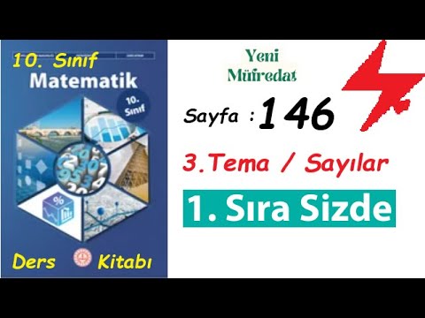 Yeni Müfredat 10. Sınıf Matematik Ders Kitabı sayfa 146 | 3. Tema Sayılar 1. Sıra Sizde testi Çözüm