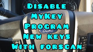 Ford MyKey and Key programming using forscan