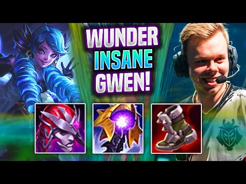 WUNDER IS INSANE WITH GWEN! - FNC Wunder Plays Gwen Top vs Yasuo! | Preseason 2022