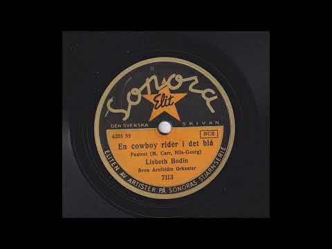 LISBETH BODIN SVEN AREFELDTS ORKESTER - EN COWBOY RIDER IN DET BLÅ
