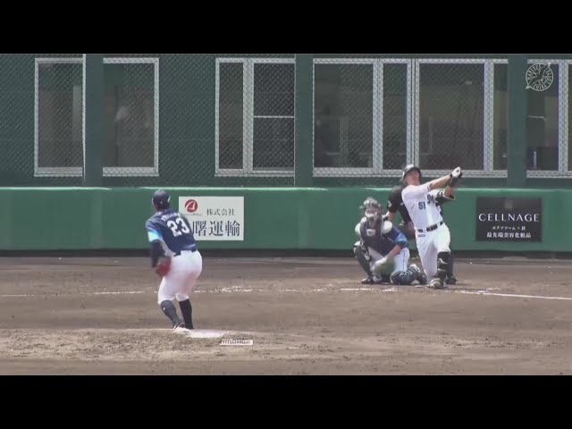 【ファーム】反撃の一発!! マリーンズ・山口航輝 変化球を上手くすくい上げ第3号ソロホームラン!! 2025年5月5日 千葉ロッテマリーンズ 対 埼玉西武ライオンズ