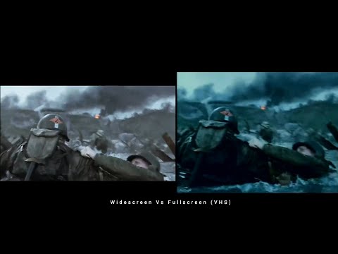 D-day Saving Private Ryan (Widescreen Vs Fullscreen VHS)