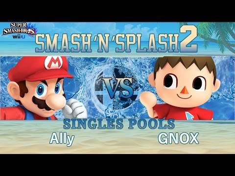 Smash'N'Splash 2  SINGLES POOLS - Ally (Mario) vs GNOX (Villager)