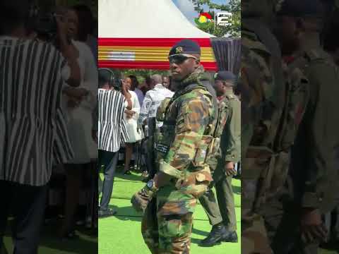 President Mahama arrives at wreath laying ceremony in memory of Late President John Evans Atta Mills