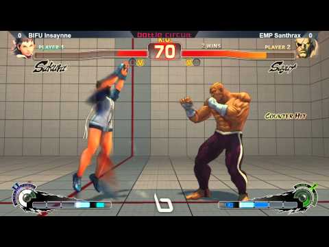 SSF4AE @ NLBC #37 - BIFU Insaynne (Sakura) vs EMP Santhrax (Sagat)