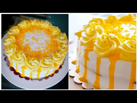 Yellow cake / simple yellow sponge cake / rami's food corner