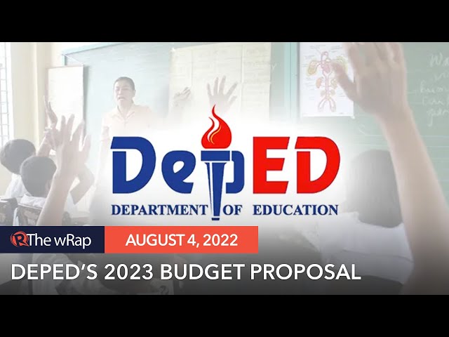 DepEd menginginkan anggaran sebesar P848 miliar untuk tahun 2023