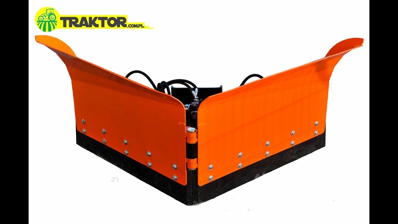 Pług do śniegu strzałkowy hydrauliczny z traktorem Mitsubishi VST MT224 TRAKTOR.COM.PL