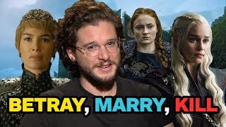 Game of Thrones: Kit Harington Plays "Betray, Marry, Kill"