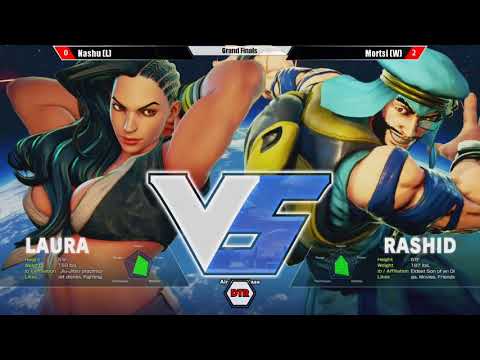 DTR:TE #20 - SFV - Grand Finals - (L) Nashu (Laura) vs. (W) Mortsy (Rashid)