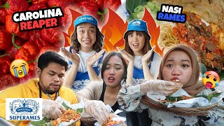Download lagu PERTAMA DI INDONESIA! NASI RAMES X CAROLINA REAPER! SUPERAMES @GerryGirianza @BellaKukuTanesia mp3