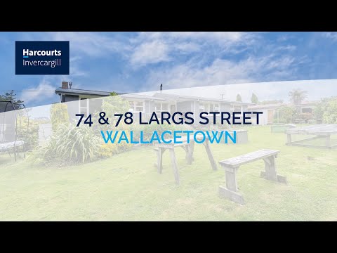 74 & 78 Largs Street, Wallacetown, Southland, 4房, 1浴, 独立别墅