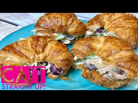 Easy Chicken Salad Croissants Recipe | Cait Straight Up
