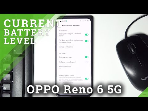 How to Show Battery Percentage on OPPO Reno 6 5G - Switch Battery View to Percents on Oppo Reno