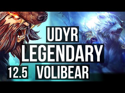 UDYR vs VOLIBEAR (JNG) | Rank 5 Udyr, 11/2/8, Legendary, 300+ games | BR Master | 12.5