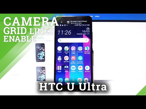 HTC U Ultra – Open Camera Settings to Activate Grid Lines Option