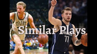 Luka Doncic vs Larry Bird - Similar Plays