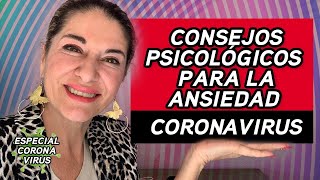 Consejos PSICOLÓGICOS para la ANSIEDAD