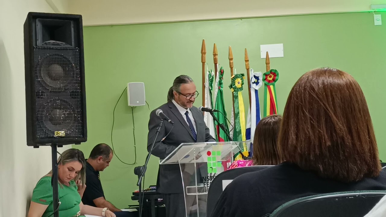 Discurso paraninfo no dia 24.02.2024 na formatura do Curso Técnico em Edificações Subsequente 2023