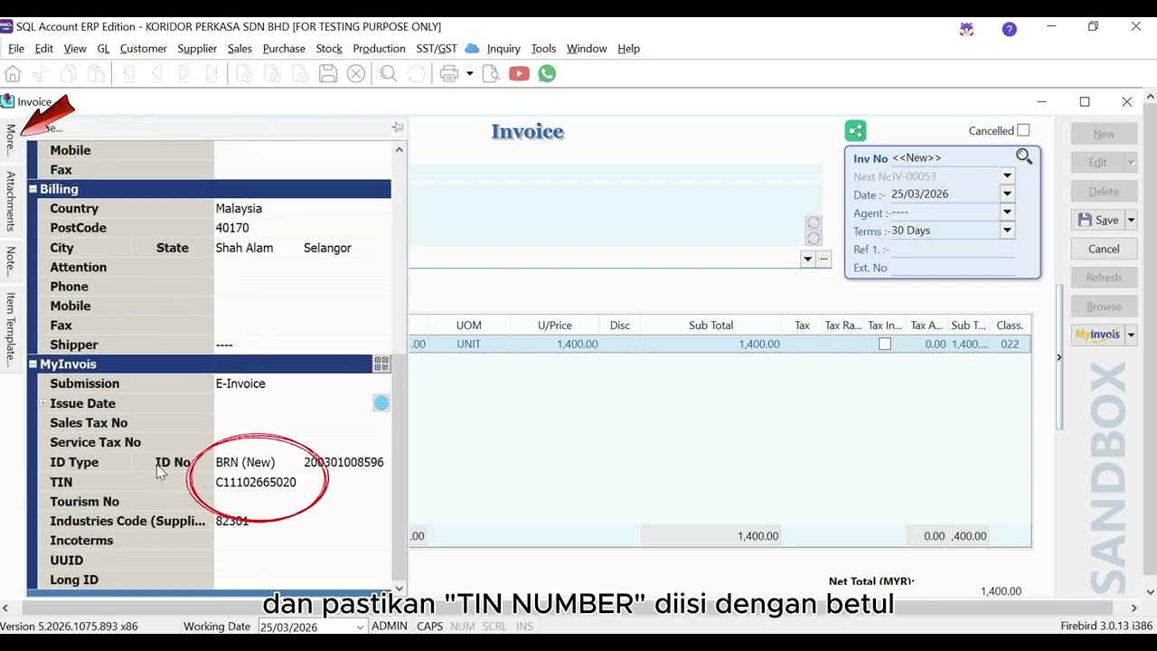 HOW TO SUBMIT E-INVOICE WITH SQL ACCOUNT (BM VERSION)