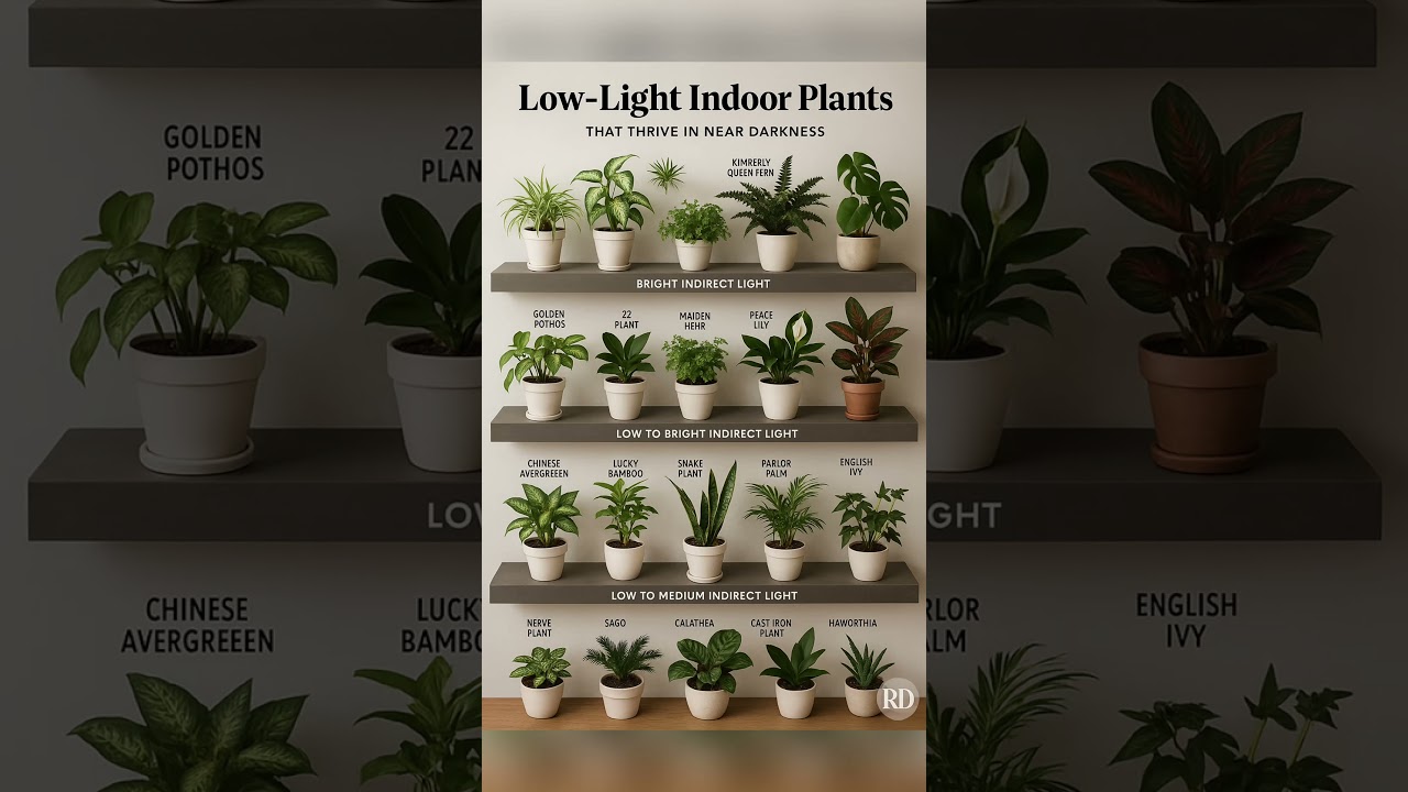 Top Low-Light Indoor Plants 🌿 | Perfect for Dark Corners!