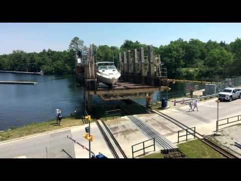 Big Chute Marine Railway on theTrent-Severn Waterway Connecting Lake Ontario and Lake Huron