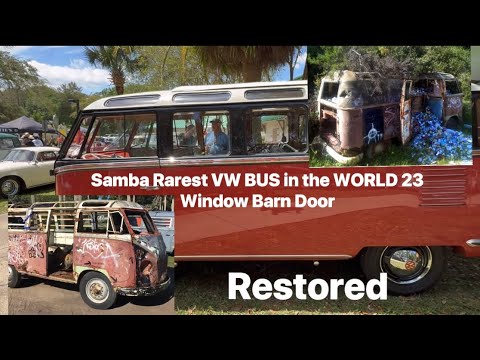 1951 Samba VW Bus Rarest in the World 23 Window Barn Door #foryou #carlover #volkswagen #restoration