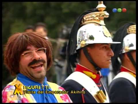 Figuretti visita al Emperador Akihito parte 01 - Videomatch 1997