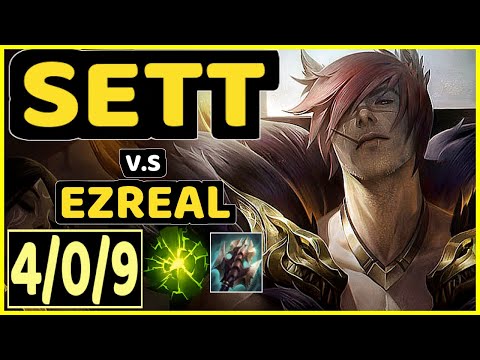 BWIPO (SETT) vs EZREAL - 4/0/9 KDA BOTTOM ADC CHALLENGER GAMEPLAY - EUW