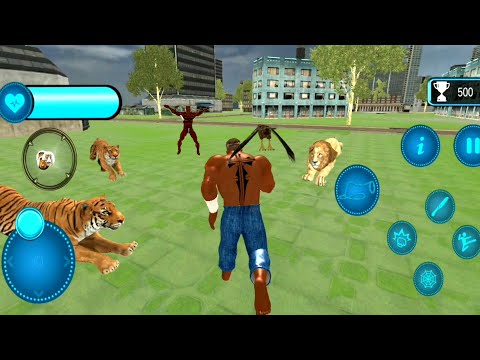 Black Monster Hero Crime City Battle | Monster Vs Tiger Vs Lion Vs Villains - Android GamePlay