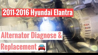 Hyundai Elantra: Alternator  diagnose & Replacement 🚘